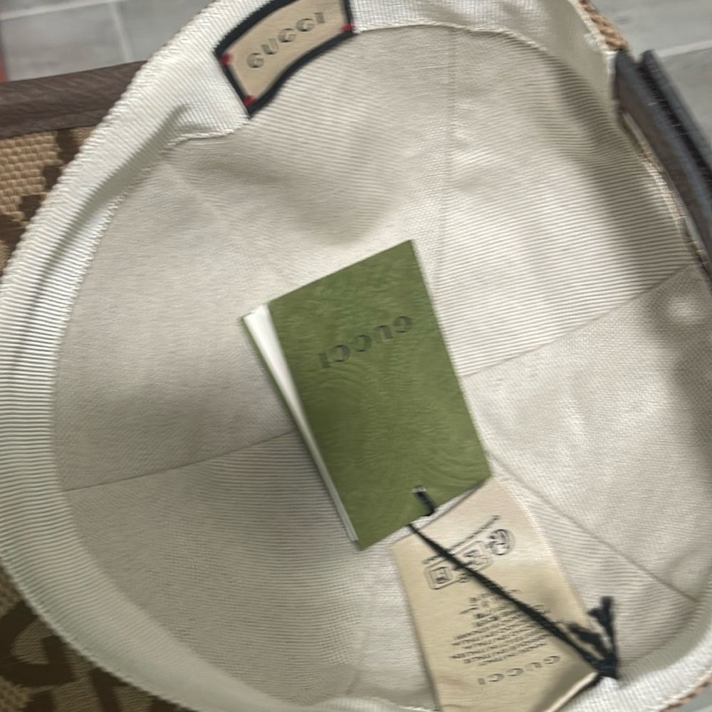 Gucci Brown Jumbo GG Monogram Cap - Picture 2 of 4
